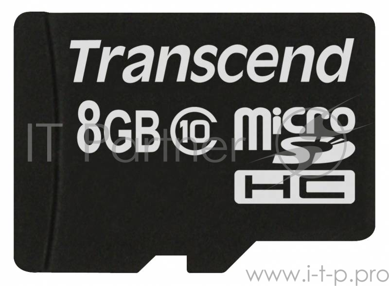 Карта памяти Micro SecureDigital 8Gb Transcend TS8GUSDC10 {MicroSDHC Class 10}