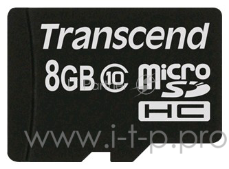 Карта памяти Micro SecureDigital 8Gb Transcend TS8GUSDC10 {MicroSDHC Class 10}