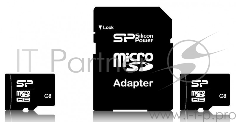 Карта памяти Micro SecureDigital 8Gb Silicon Power SP008GBSTH010V10-SP {MicroSDHC Class 10, SD adapter}