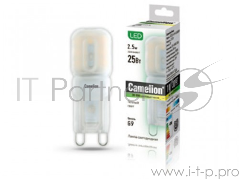 Лампа светодиодная CAMELION LED2.5-G9-SL/830/G9 2.5Вт 220В G9 3000К