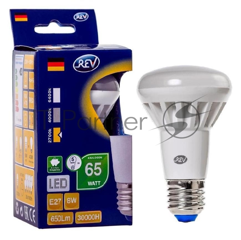 Лампа светодиодная REV RITTER 32336 5 R63 E27 8W 2700K