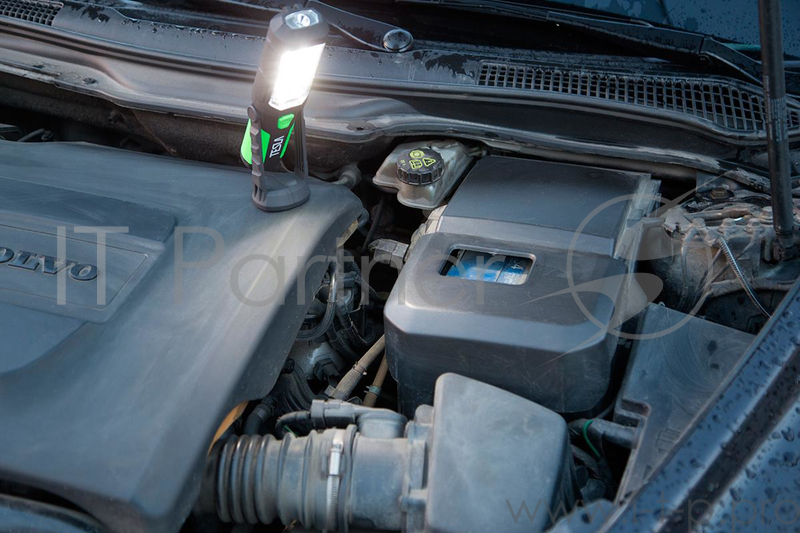 Фонарь универсальный TESLA LK9-250A 8+1 светодиодов, магнит, крючок для подвеса, аккумуляторный