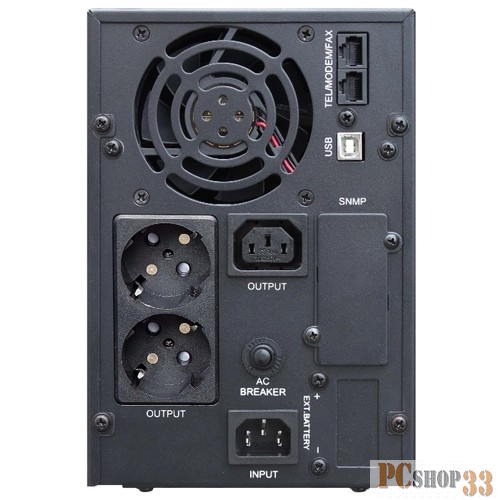 Импульс Импульс ИБП Юниор ПРО 1000 {1000 ВА/800 Вт, LCD, USB, RJ-45/RJ-11, слот для SNMP, АКБ 2х7Ач, IEC-C13 + SCHUKOx2},черный {00-КБ002710}