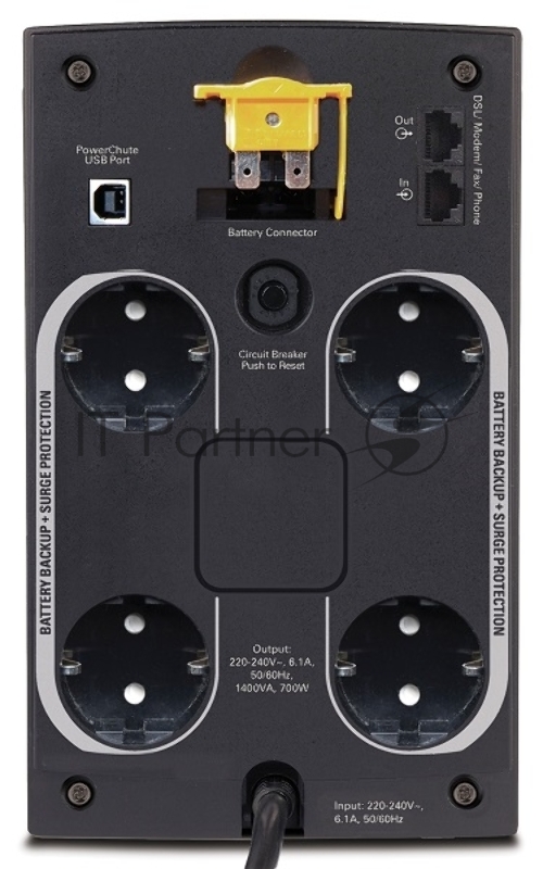 ИБП APC Back-UPS 1400VA BX1400U-GR {евророзетки}