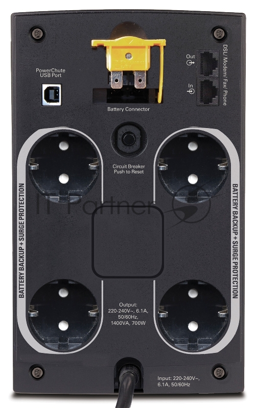 ИБП APC Back-UPS 1400VA BX1400U-GR {евророзетки}