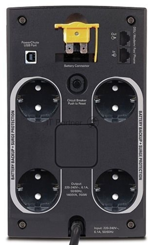 ИБП APC Back-UPS 1400VA BX1400U-GR {евророзетки}