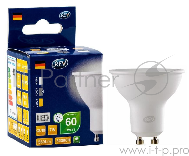 Лампа светодиодная REV RITTER 32331 0 PAR16 GU10 7W 4000K
