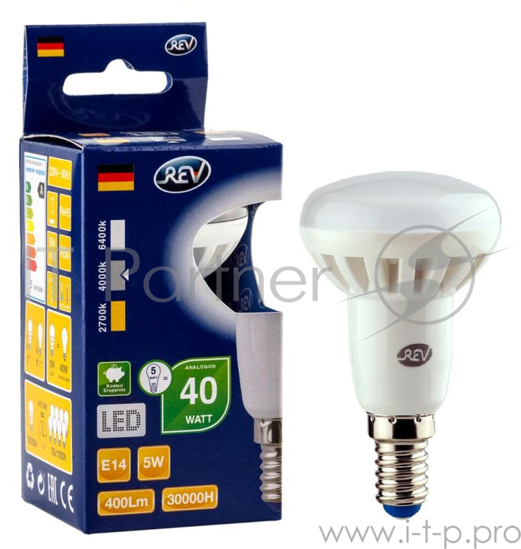 Лампа светодиодная REV RITTER 32333 4 R50 E14 5W 4000K