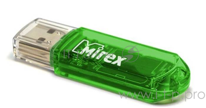 Флэш диск Mirex Elf Green 4GB 13600-FMUGRE04