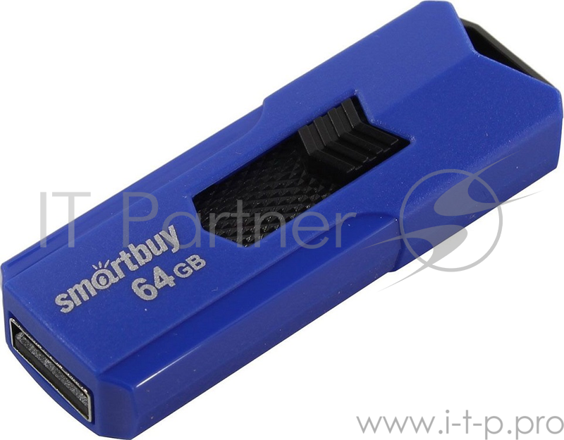 Накопитель USB 2.0 Flash Drive 64GB Smartbuy STREAM Blue (SB64GBST-B)