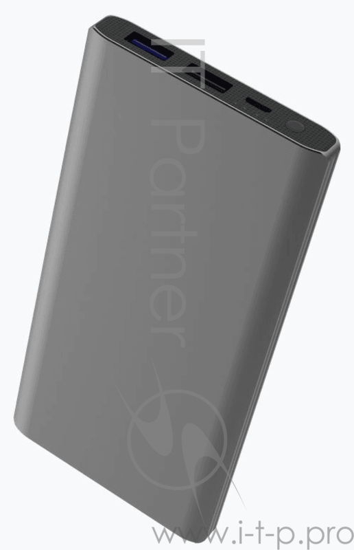 Внешний Аккумулятор Accesstyle Charcoal 10MPQ 10000мАч, 2USB, 2a/3а, темно серый.