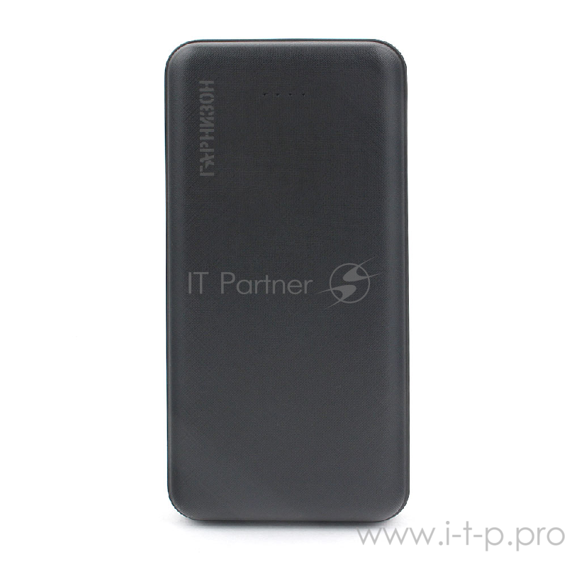 Портативный аккумулятор Гарнизон GPB-205, 20000мА/ч, 2 USB, type-c, 2.4A, черный