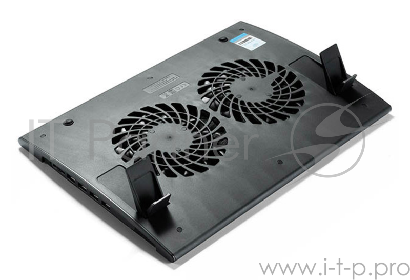 Подставка для ноутбука Deepcool WIND PAL 17 382x262x24mm 22-27dB 4xUSB 793g Fan-control Black