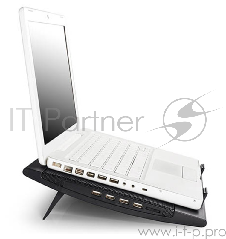 Подставка для ноутбука Deepcool WIND PAL 17 382x262x24mm 22-27dB 4xUSB 793g Fan-control Black