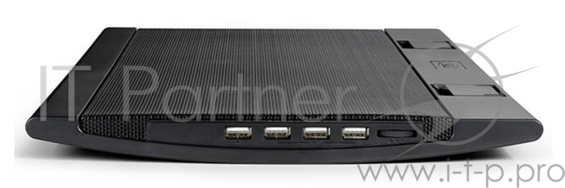 Подставка для ноутбука Deepcool WIND PAL 17 382x262x24mm 22-27dB 4xUSB 793g Fan-control Black