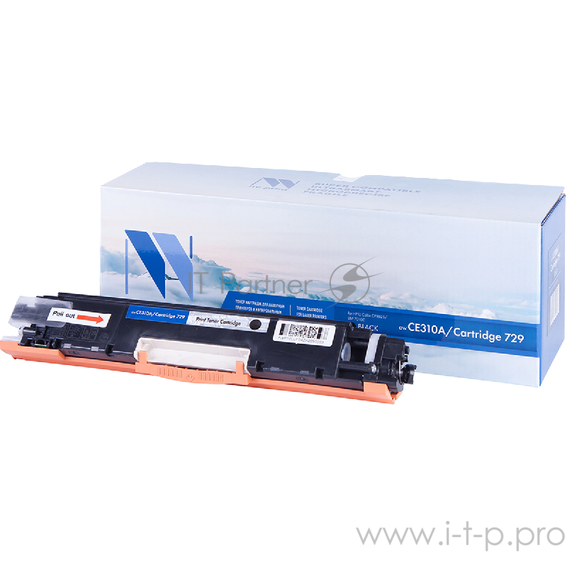 Картридж NVPrint совместимый HP CE310A/Canon729 Black для LJ Color CP1025 (1200k)
