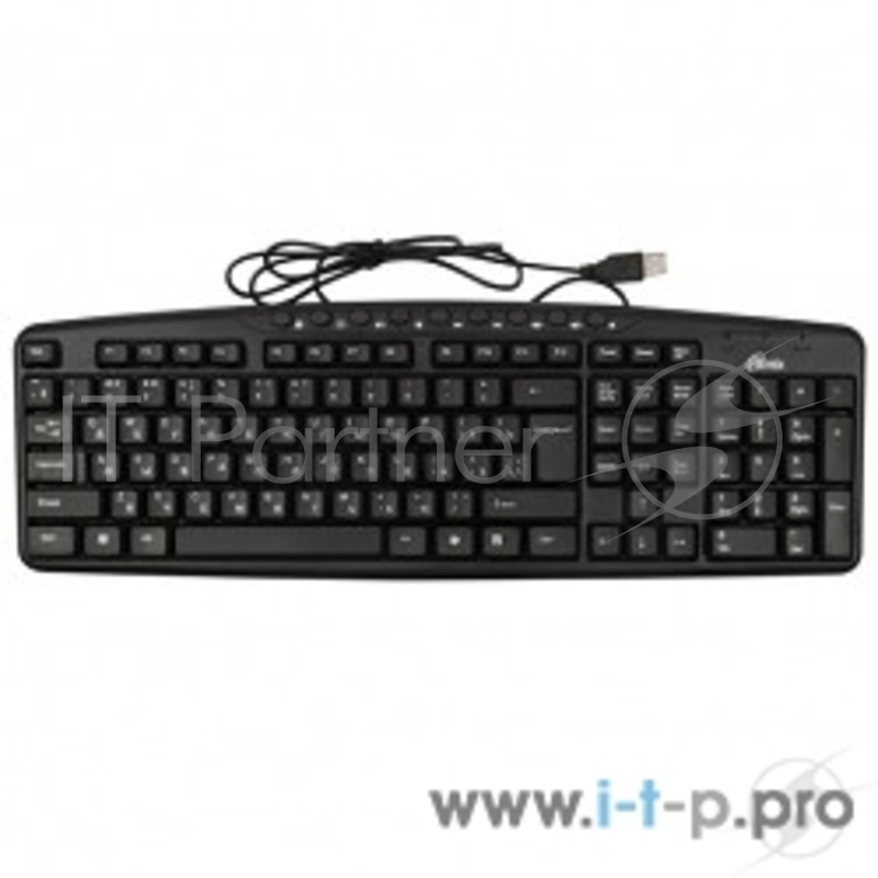 Клавиатуры RITMIX RKB-141 Black USB {клавиатура проводная}