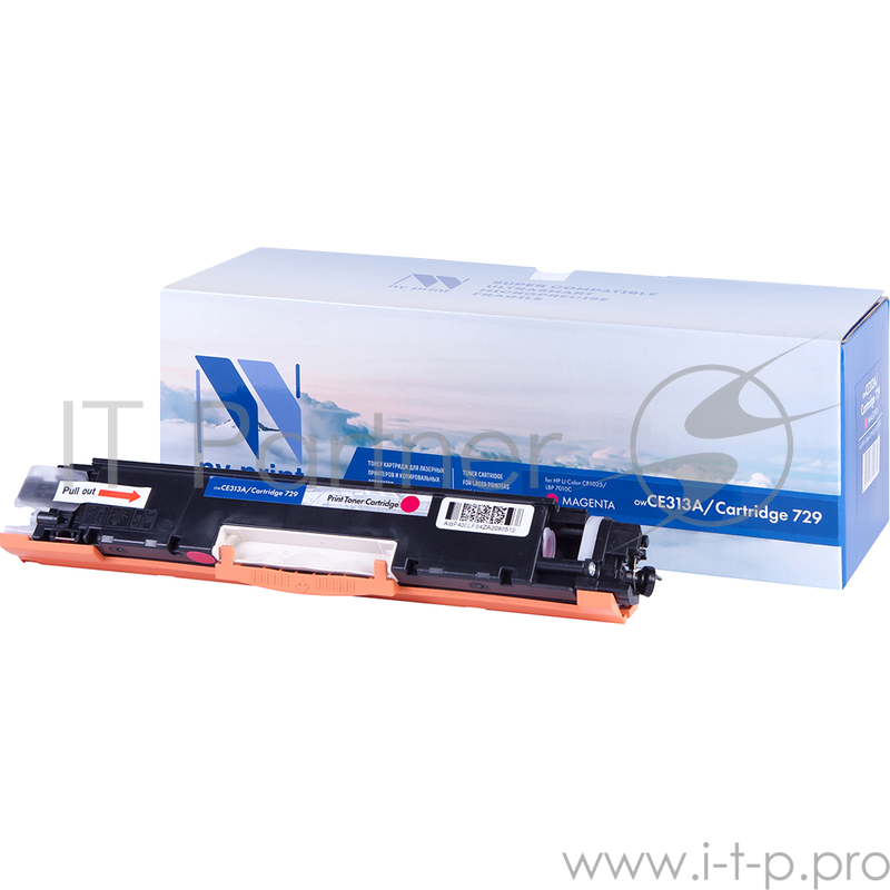 Картридж NV Print совместимый HP CE313A/Canon729 Magenta для LJ Color CP1025 (1000k)