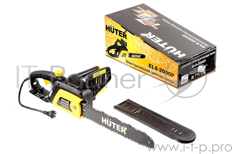 Пила Huter ELS 2000P Электропила 70/10/3 {2,0 кВт , длинна шины 40 см, с боковым расп. двигателя }