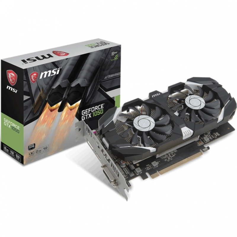 Видеокарта MSI GTX1050 PCI-E 2048Mb (GTX 1050 2GT OCV1)