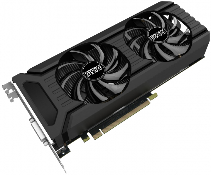 Видеокарта PALIT GeForce GTX1070 DUAL RTL 8GB GDDR5 256bit / DVI-D, HDMI, 3xDisplayPort / PA-GTX1070 Dual 8G NE51070015P2-1043D