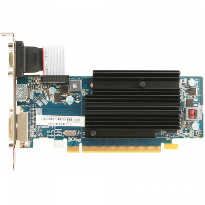 Видеокарта Sapphire Radeon R5 230 1GB DDR3 D-Sub+DVI+HDMI PCI-E (11233-01-20G) RTL