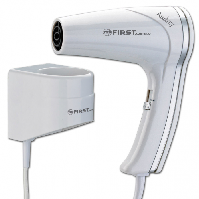 Фен Фен FIRST FA-5655-1 White, 1200 Вт, шнур 2 м, крепл.на стене, 1 скор, 2 темп., холод, White