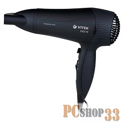 Фен Фен VITEK VT-2534(BK) 2000Вт, концентратор, Tourmaline Ionic, режим холодного воздуха, 2 режима тем-ры