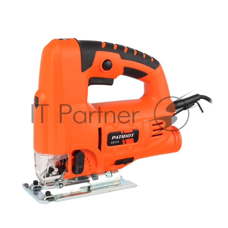 Лобзик PATRIOT LS650 Лобзик 190301710 {мощн.610 Вт, макс толщина дерева 65мм, 4 поз. маятн. ход, регул. скорости, быстрая смена пилки, направляющая, литая стальная станина.}