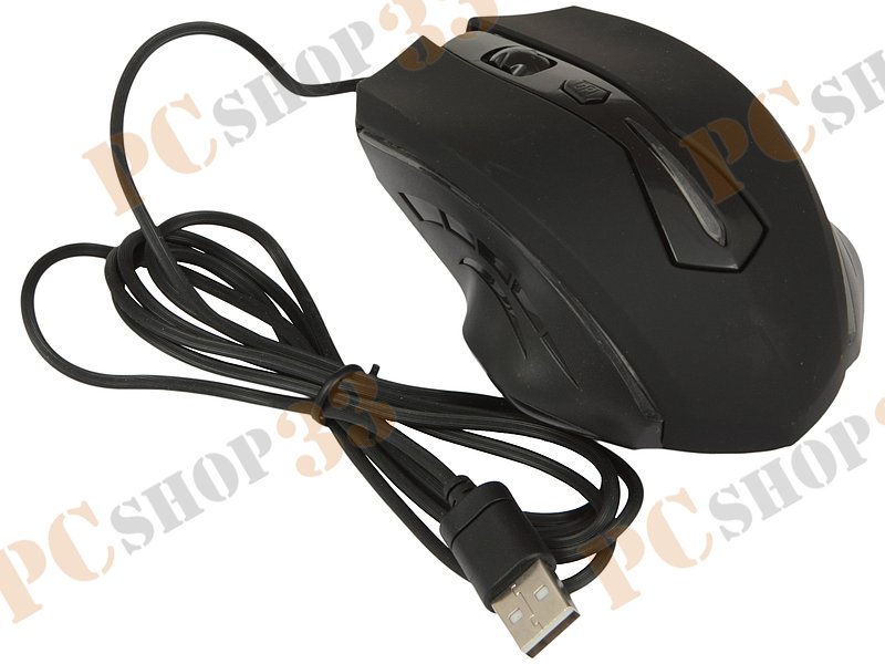 Оптическая мышь Гарнизон GM-610G, 5кн.+скр., черный (USB)