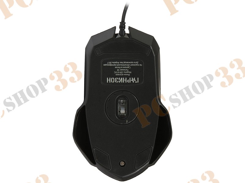 Оптическая мышь Гарнизон GM-610G, 5кн.+скр., черный (USB)