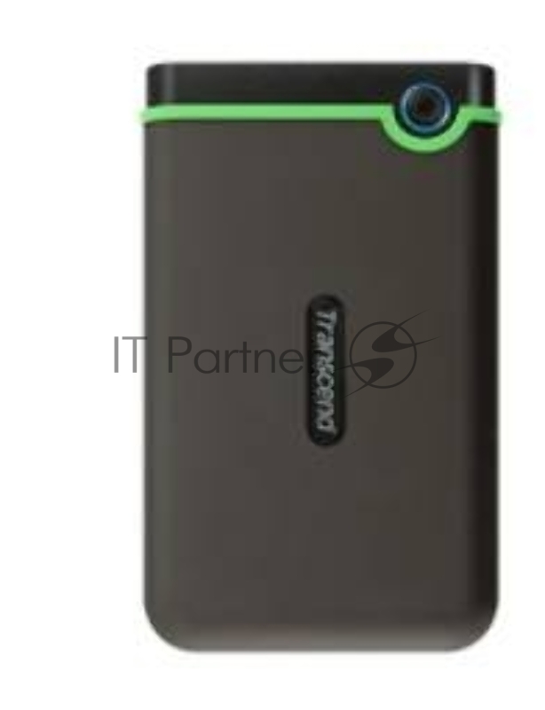 Внешний жесткий диск 2ТБ 2.5 Transcend StoreJet 25M3 TS2TSJ25M3G, серо-зеленый (USB3.1)