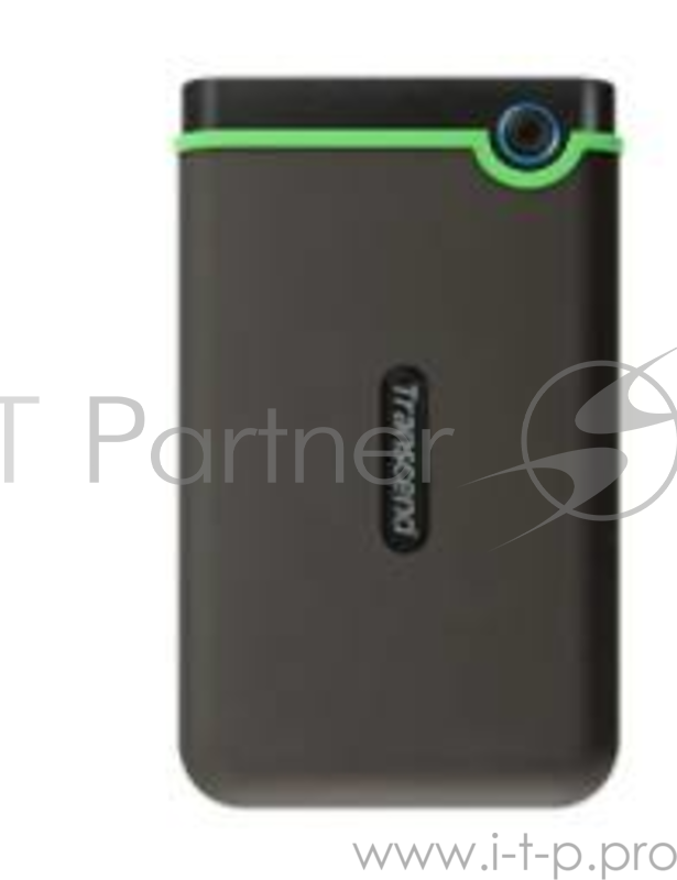 Внешний жесткий диск 1ТБ 2.5 Transcend StoreJet 25M3 TS1TSJ25M3G, серо-зеленый (USB3.1)