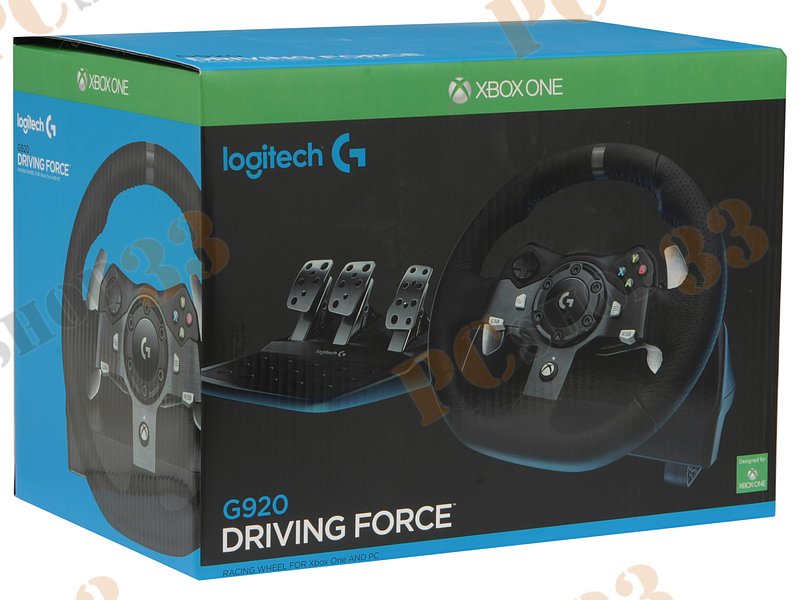 Руль Logitech Driving Force G920 941-000123 с педалями для PC/Xbox One (USB)