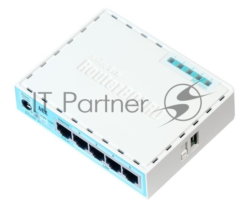 Сетевое оборудование MikroTik RB750Gr3 hEX (RouterOS L4) Гигабитный высокопроизводительный Ethernet роутер with power supply and case 5 port 10/100/1000