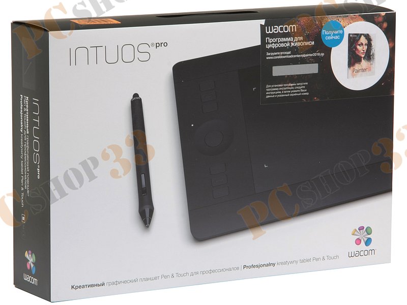 Граф. планшет WACOM Intuos Pro Small PTH-451, 5080линий/дюйм, 2048градаций (USB, WiFi)