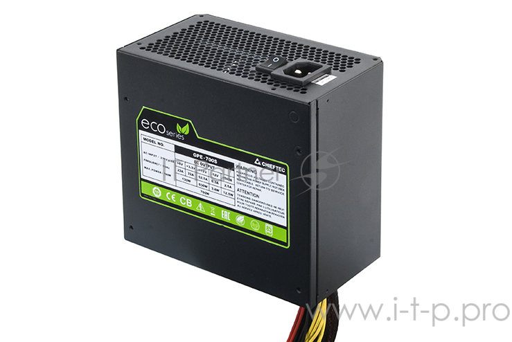 Блок питания Chieftec 500W RTL GPE-500S ECO