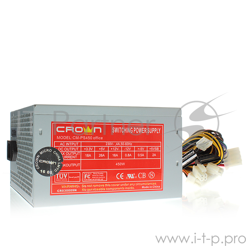 Блок питания CROWN Блок питания CM-PS450W office (OEM)