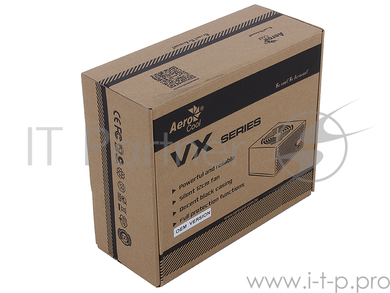Блок питания Aerocool 400W RTL VX-400 ATX V2.3 {6P/20+4P/4+4P/SATA x2 /MOLEX x2/FDD}