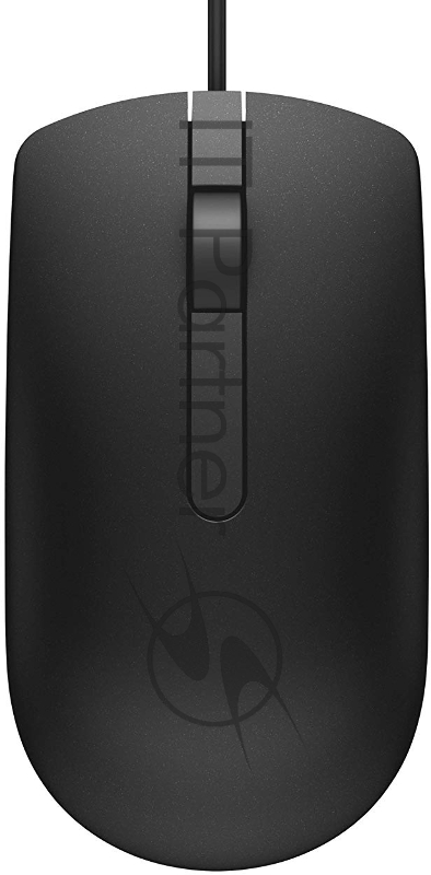 Опции к ноутбукам DELL MS116 570-AAIS Mouse, black, USB