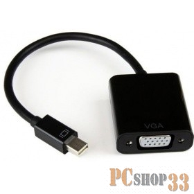 Переходник ORIENT Кабель-адаптер C304, Mini DisplayPort M - VGA 15F, длина 0.2 метра, черный (30304)