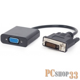 Переходник ORIENT Кабель-адаптер C060, DVI-D M (24+1) - VGA 15F, для подкл.монитора/проектора к выходу DVI-D, длина 0.2 метра, черный (30568)