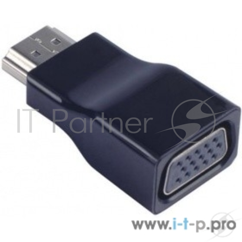 Переходник ORIENT Адаптер C116, HDMI M - VGA 15F, для подкл.монитора/проектора к выходу HDMI, черный (30566)