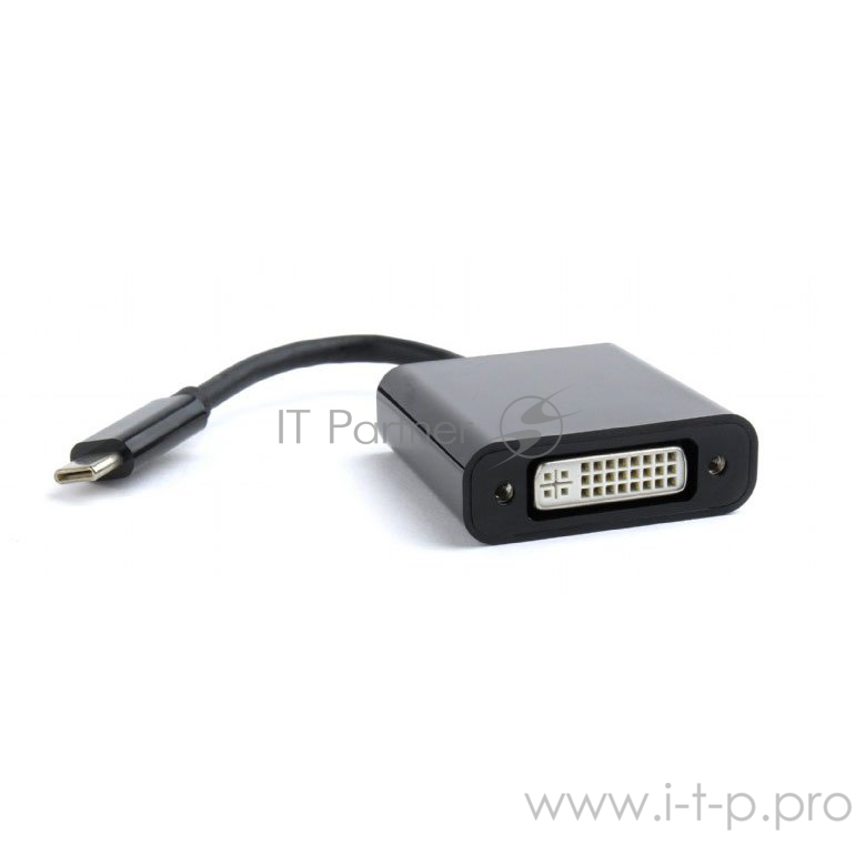 Переходник Cablexpert Переходник USB Type-C/DVI, 15см, пакет (A-CM-DVIF-01)