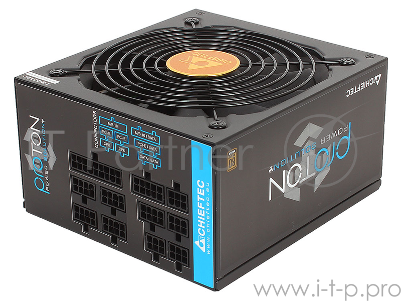 Блок питания 850Вт Chieftec Proton BDF-850C ATX12V V2.3 (20/24+4/8+6/8pin, вентилятор d140мм) + кабель питания EURO (1.5м)