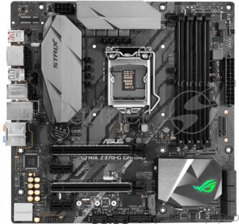 Мат. плата Socket1151 ASUS ROG STRIX Z370-G GAMING (iZ370, 4xDDR4, M.2, SATA III, RAID, 2xPCI-E, HDMI, DP, 1Гбит LAN, USB3.1, mATX)