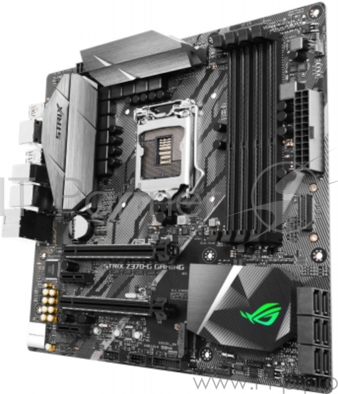 Мат. плата Socket1151 ASUS ROG STRIX Z370-G GAMING (iZ370, 4xDDR4, M.2, SATA III, RAID, 2xPCI-E, HDMI, DP, 1Гбит LAN, USB3.1, mATX)