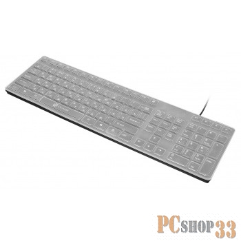 Клавиатура Oklick 556S черный USB slim Multimedia 335972