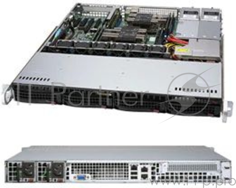 Корпус SuperMicro CSE-813MF2TQC-R804CB 2x800W черный