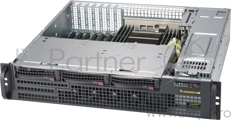 Корпус SuperMicro CSE-825MBTQC-R802LPB 2x800W черный